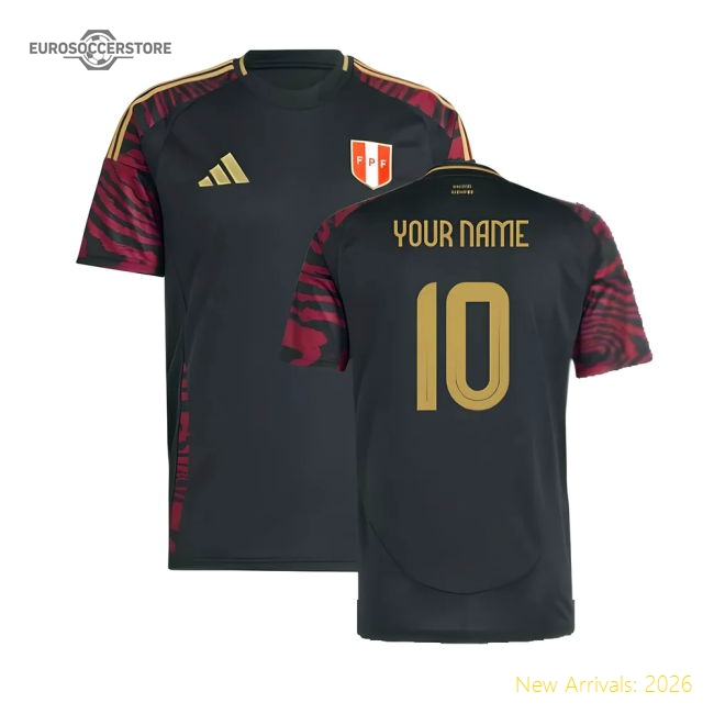 2024-2025 Peru Away Shirt (Your Name)-Vantage Point Soccer