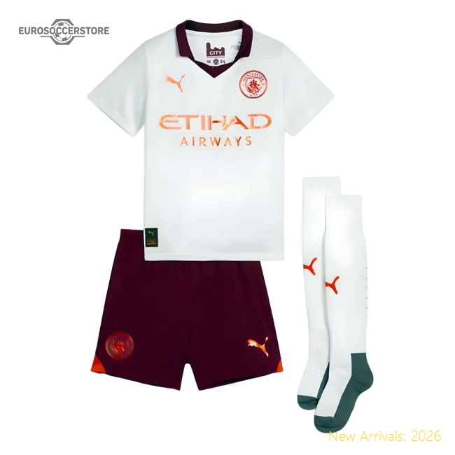 2023-2024 Man City Away Mini Kit-Vantage Point Soccer