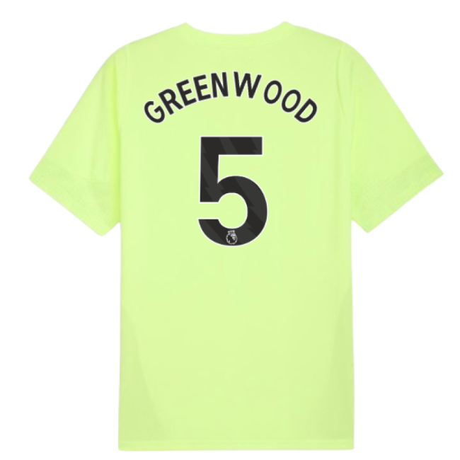 2025-2026 Man City Training Jersey (Fizzy Apple) (Greenwood 5)-Vantage Point Soccer