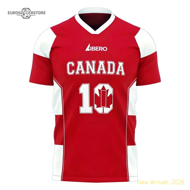 Canada 2024-2025 Home Supporters Football Kit (Libero)-Vantage Point Soccer