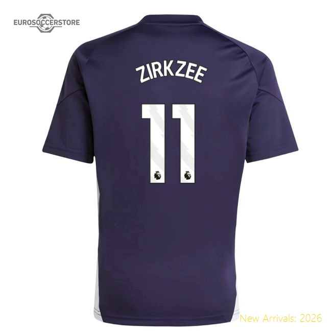 2025-2026 Man Utd Training Jersey (Aurora Plum) - Kids (Zirkzee 11)-Vantage Point Soccer