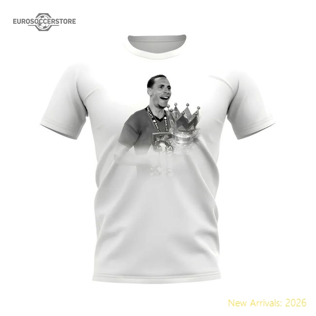 Rio Ferdinand Manchester United Legend T-Shirt (White)-Vantage Point Soccer