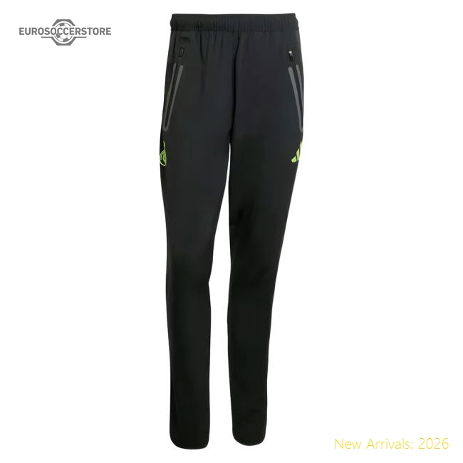 2025-2026 Real Madrid Pro Vis Tech Travel Pants (Black)-Vantage Point Soccer