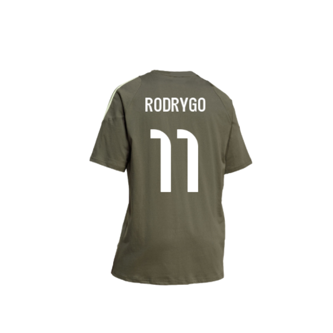 2025-2026 Real Madrid Training Tee (Utility Grey) (Rodrygo 11)-Vantage Point Soccer