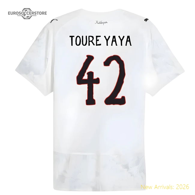 2025-2026 KIDSUPER x Manchester City CWC Authentic Shirt (White) (Toure Yaya 42)-Vantage Point Soccer