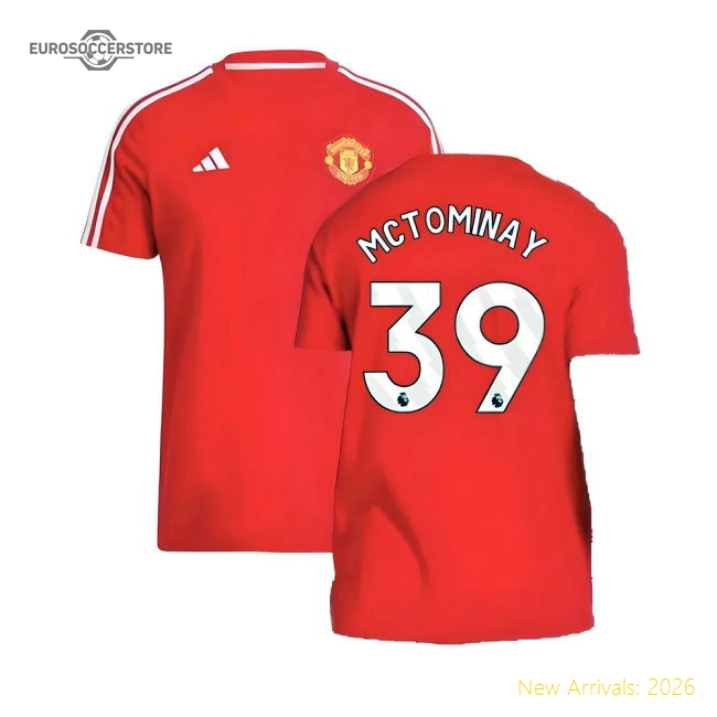 2024-2025 Man Utd DNA Tee (Red) (McTominay 39)-Vantage Point Soccer