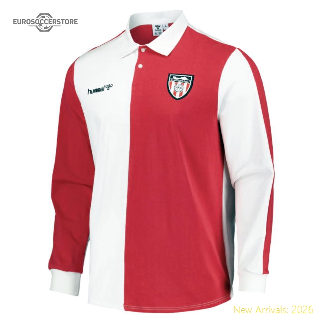Sunderland Retro Rugby Long Sleeve Shirt (Red)-Vantage Point Soccer