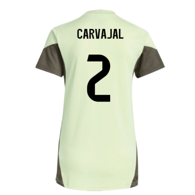 2025-2026 Real Madrid Training Jersey (Almost Lime) - Womens (Carvajal 2)-Vantage Point Soccer