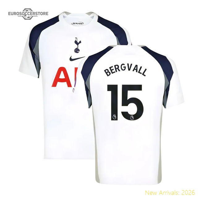 2025-2026 Tottenham Hotspur Home Shirt (Bergvall 15)-Vantage Point Soccer