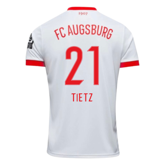 2025-2026 FC Augsburg Home Shirt (Tietz 21)-Vantage Point Soccer