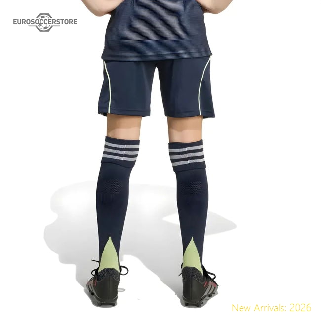 2025-2026 Real Madrid Away Shorts (Legend Ink) - Kids-Vantage Point Soccer