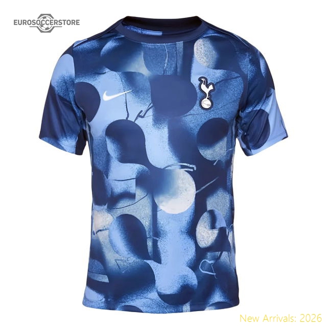 2024-2025 Tottenham Pre-Match Shirt (Binary Blue) (Your Name)-Vantage Point Soccer