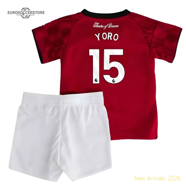 2025-2026 Man Utd Home Baby Kit (Yoro 15)-Vantage Point Soccer