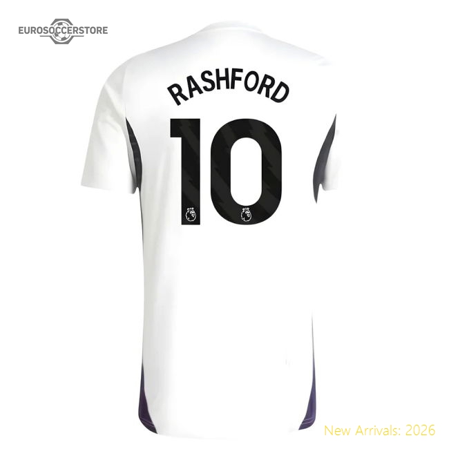 2025-2026 Man Utd Training Jersey (White) (Rashford 10)-Vantage Point Soccer