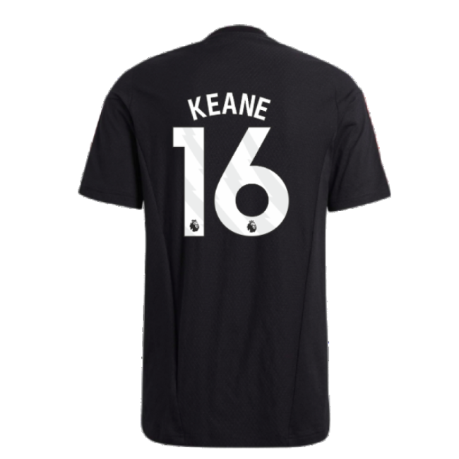 2023-2024 Man Utd Training Tee (Black) (Keane 16)-Vantage Point Soccer