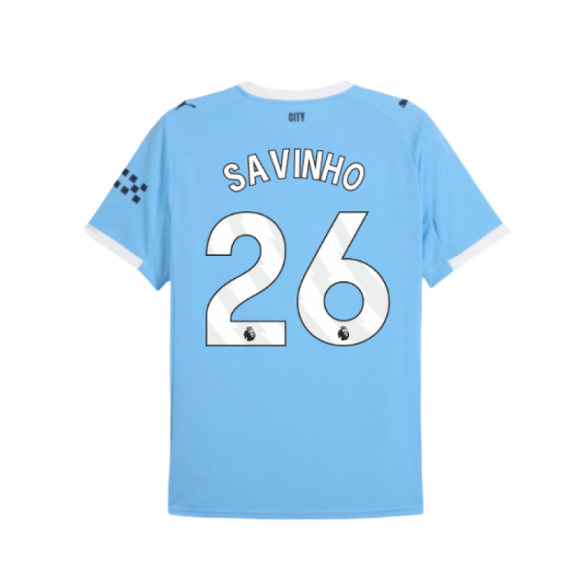 2025-2026 Man City Home Shirt (Savinho 26)-Vantage Point Soccer