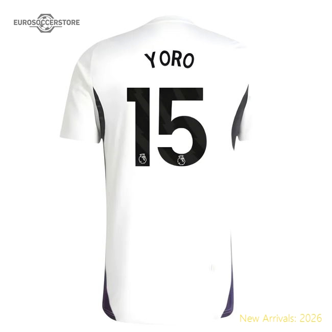 2025-2026 Man Utd Training Jersey (White) (Yoro 15)-Vantage Point Soccer
