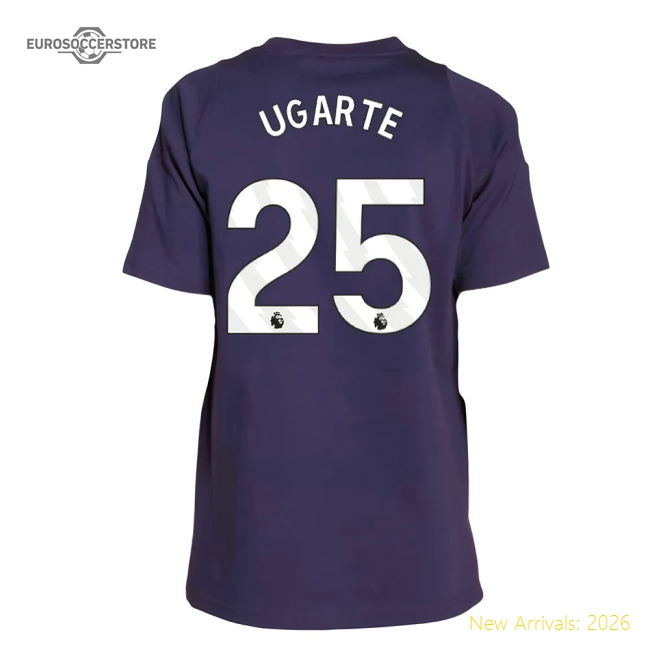 2025-2026 Man Utd Training Tee (Aurora Plum) - Kids (Ugarte 25)-Vantage Point Soccer