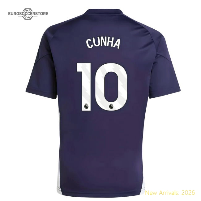2025-2026 Man Utd Training Jersey (Aurora Plum) - Kids (Cunha 10)-Vantage Point Soccer