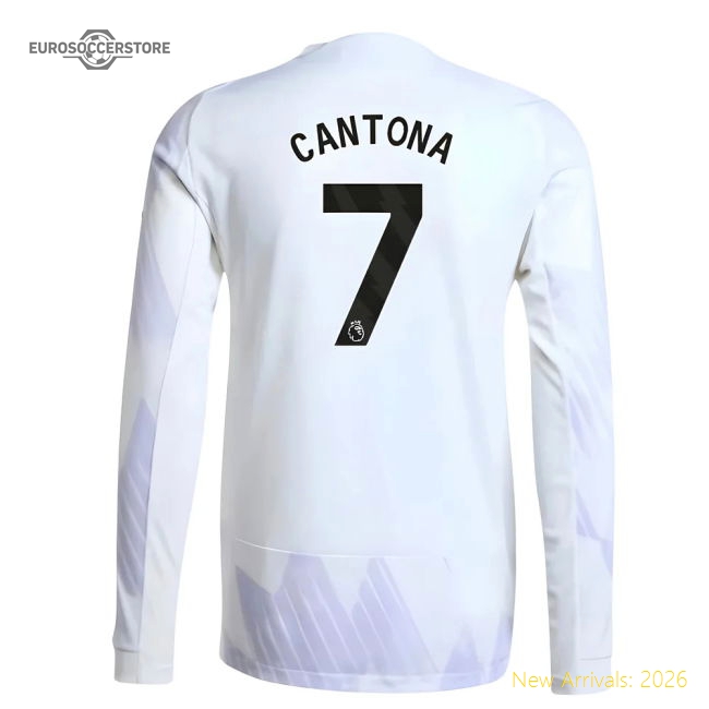 2025-2026 Man Utd Authentic Long Sleeve Away Shirt (Cantona 7)-Vantage Point Soccer