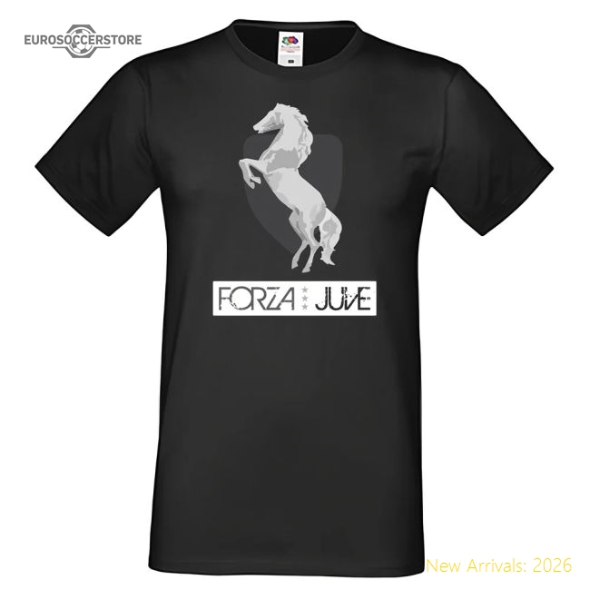 Forza Juventus T-Shirt (Black) - Del Piero 10-Vantage Point Soccer