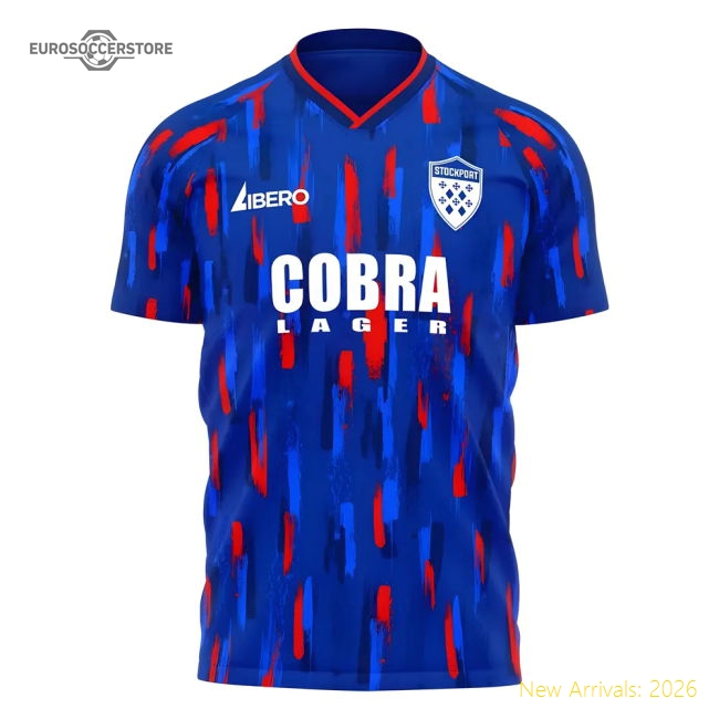 Stockport 2025-2026 Home Concept Football Kit (Libero)-Vantage Point Soccer