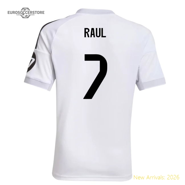 2025-2026 Real Madrid Home Shirt (Kids) (Raul 7)-Vantage Point Soccer