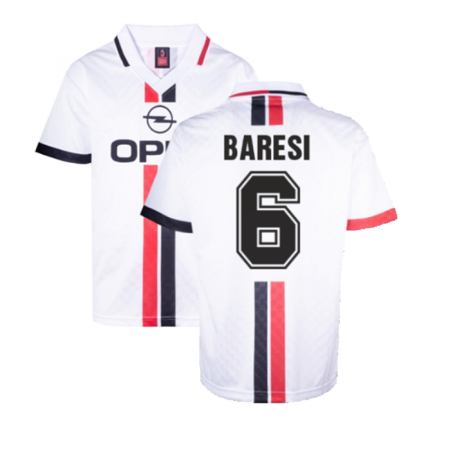 AC Milan 1996 Away Retro Shirt (BARESI 6)-Vantage Point Soccer