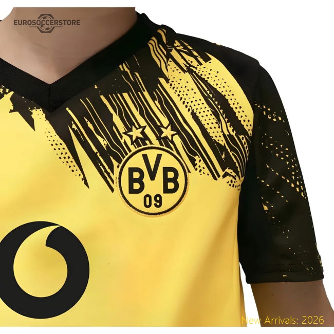 2025-2026 Borussia Dortmund Home Shirt (Kids)-Vantage Point Soccer