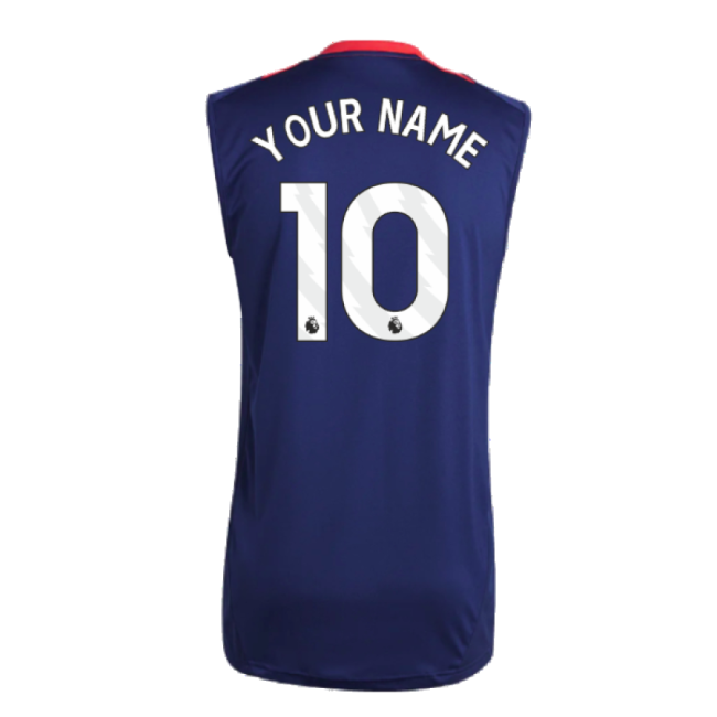 2024-2025 Man Utd Sleeveless Jersey (Night Indigo) (Your Name)-Vantage Point Soccer