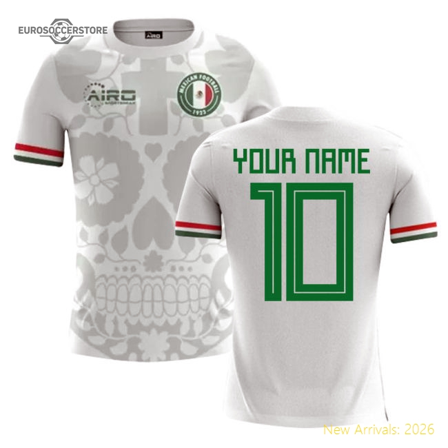 2025-2026 Mexico Away Concept Football Shirt (Your Name) -Kids-Vantage Point Soccer