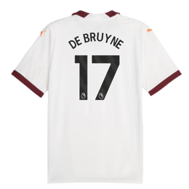 2023-2024 Man City Away Shirt (DE BRUYNE 17)-Vantage Point Soccer