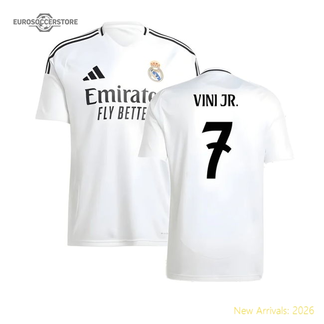 2024-2025 Real Madrid Home Shirt (Vini Jr. 7)-Vantage Point Soccer