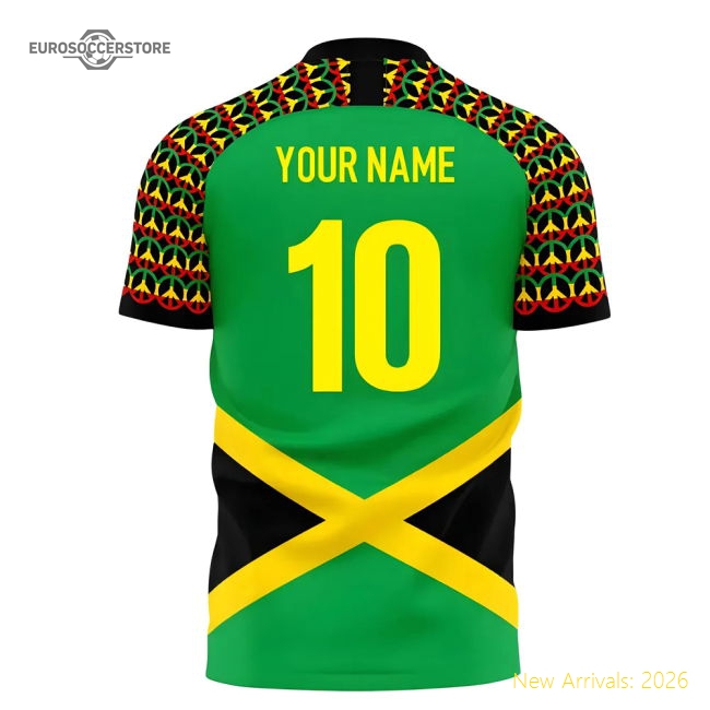 Jamaica Marley Concept Football Shirt (Libero) (Your Name)-Vantage Point Soccer