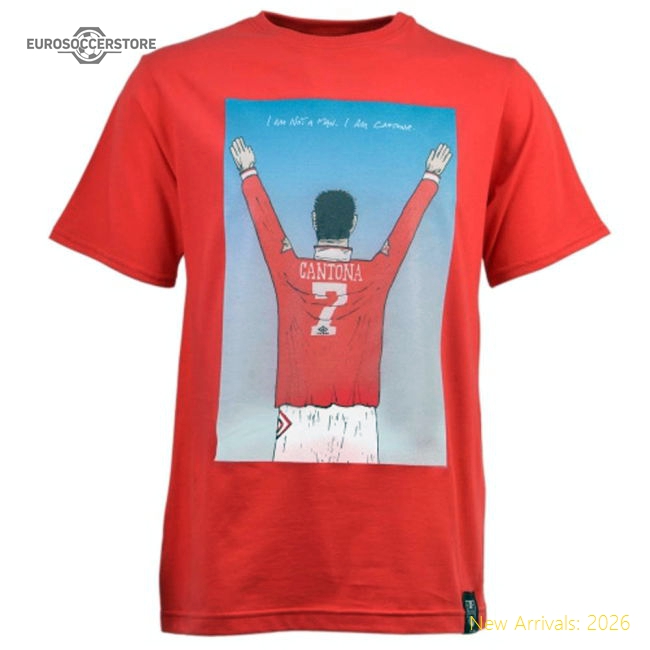 Manchester Reds Retro I Am Cantona T-Shirt (Red)-Vantage Point Soccer