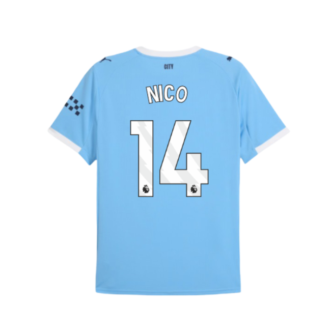 2025-2026 Man City Home Shirt (Nico 14)-Vantage Point Soccer