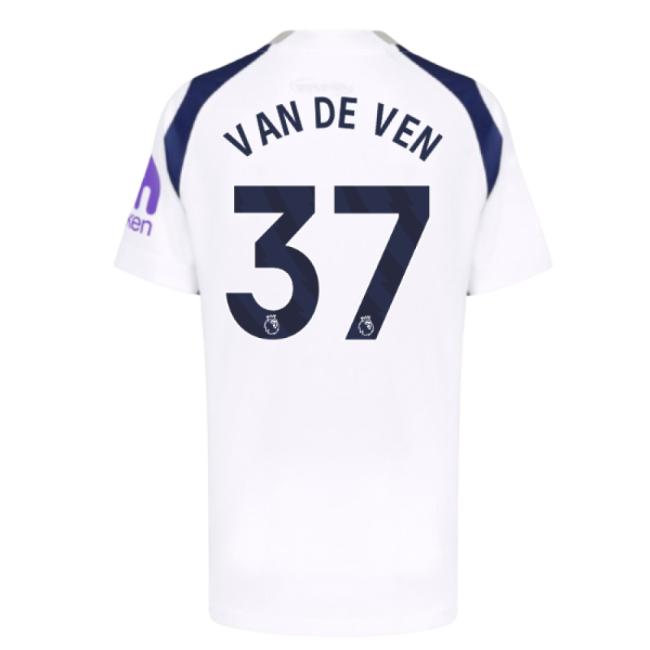 2025-2026 Tottenham Hotspur Home Shirt (Kids) (Van De Ven 37)-Vantage Point Soccer