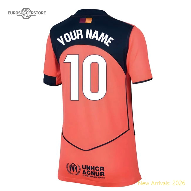 2025-2026 Barcelona Third Shirt (Kids) (Your Name)-Vantage Point Soccer