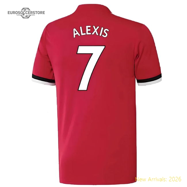 Manchester United 2017-18 Home Shirt ((Excellent) 4-5 Year) (Alexis 7)-Vantage Point Soccer