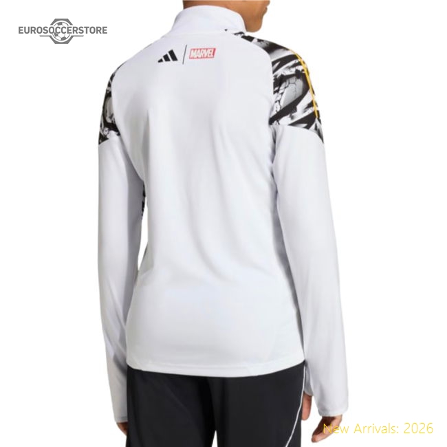 2025-2026 Real Madrid Training Top (White) - Kids-Vantage Point Soccer