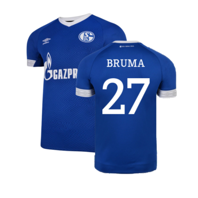 Schalke 2018-19 Home Shirt ((Mint) XXL) (Bruma 27)-Vantage Point Soccer