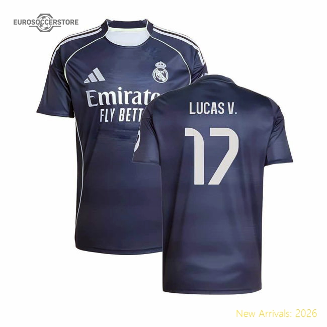 2025-2026 Real Madrid Away Shirt (Lucas V. 17)-Vantage Point Soccer
