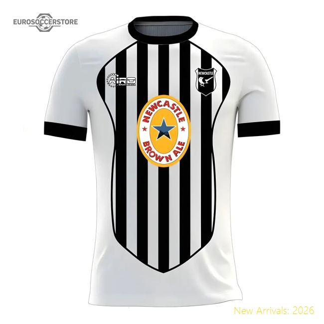 Newcastle 2025-2026 Home Concept Football Kit (Airo) (SHEARER 9)-Vantage Point Soccer