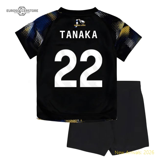 2025-2026 Leeds United Third Baby Kit (Tanaka 22)-Vantage Point Soccer