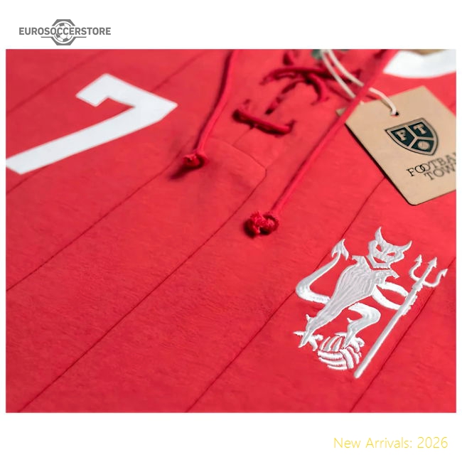 Manchester Ronaldo Retro Shirt with Laces The Devil-Vantage Point Soccer