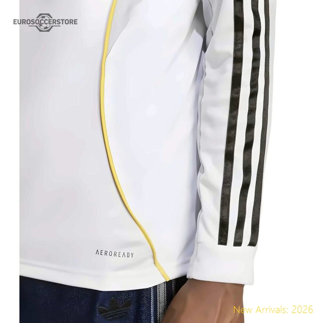 2025-2026 Real Madrid Long Sleeve Home Shirt-Vantage Point Soccer