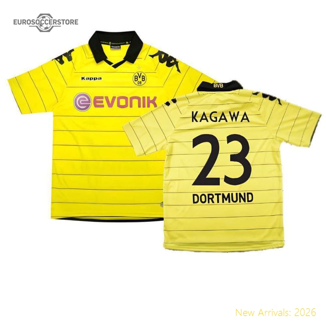 Borussia Dortmund 2010-11 Home Shirt ((Excellent) M) (Kagawa 23)-Vantage Point Soccer