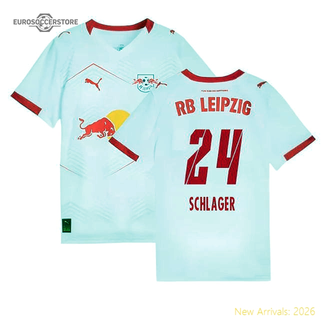 2025-2026 Red Bull Leipzig Home Shirt (Kids) (Schlager 24)-Vantage Point Soccer