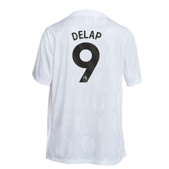 2025-2026 Chelsea Academy Pro Pre-Match Football Top (White) (Delap 9)-Vantage Point Soccer