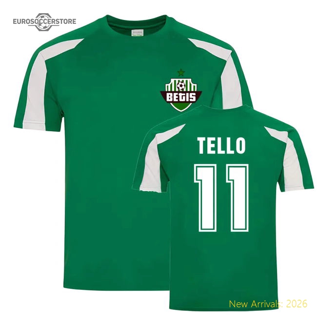 Cristian Tello Betis Sports Training Jersey (Green)-Vantage Point Soccer